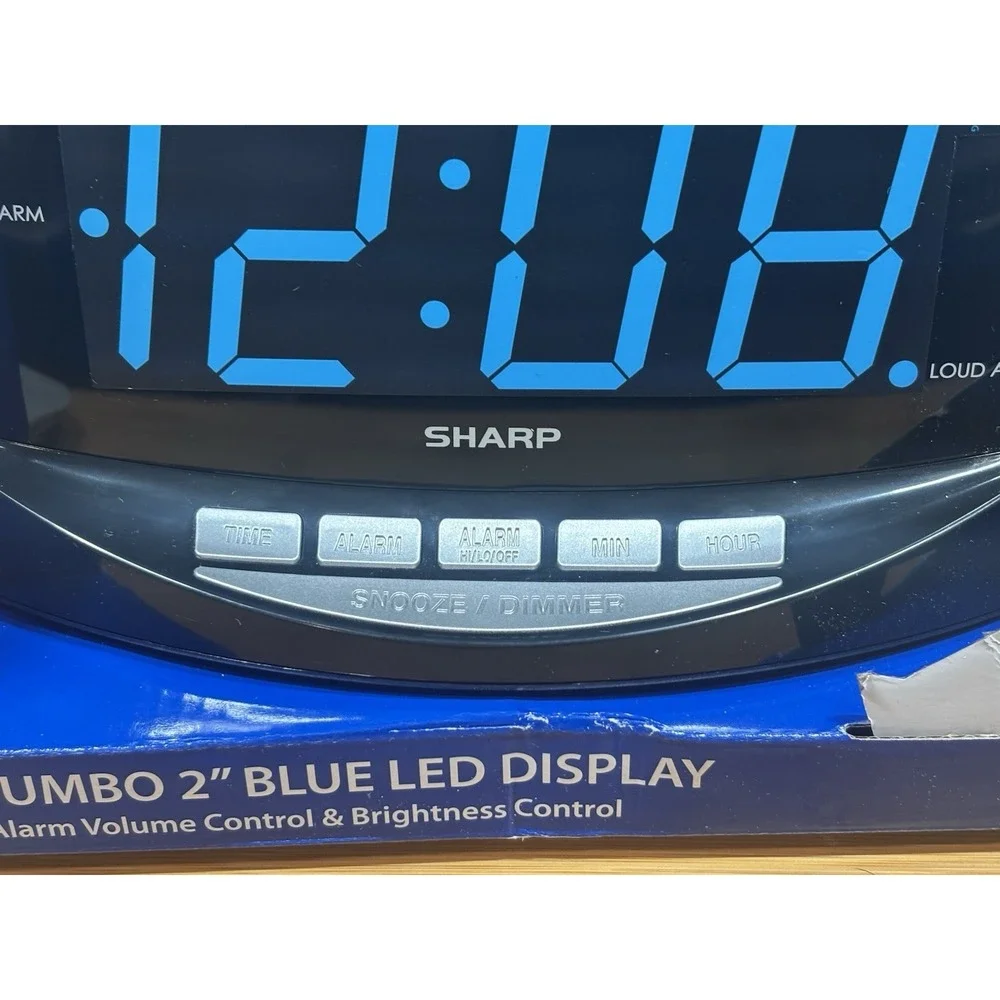 SHARP‎ Easy to See Alarm Clock with Jumbo 2